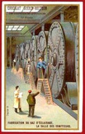** CARTE  FABRICATION  Du   GAZ  D' ECLAIRAGE ** - Guérin-Boutron