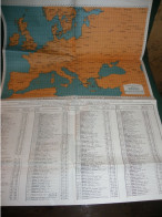 CARTE DES STATIONS EUROPEENNES ET NORD - AFRICAINES DE RADIODIFFUSION ( OFFERTE PAR RADIO MAGAZINE ) - Libri & Schemi