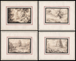 315 Wash Ink Drawings For The Old Testament. / 315 Lavierte Tuschezeichnungen Zum Alten Testament. - Stampe & Incisioni