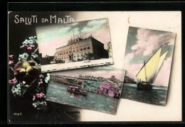 AK Malta, Aubande Castille, Admirality House Vitttoriosa - Malta