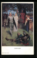 Künstler-AK Lohengrin, Szene, Richard Wagner-Zyklus - Märchen, Sagen & Legenden