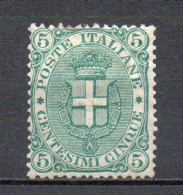 - ITALIE N° 57 Neuf * MH - 5 C. Vert Armoiries 1891-97 - Cote 420,00 € - - Ongebruikt
