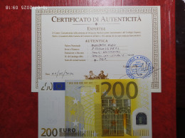 Europa Italia 200 Euro Duisenberg Serie J 01  R 3 - 200 Euro