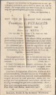 Schriek, 1938, Franciscus Feyaerts, Meys - Devotion Images