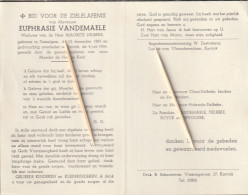 Desselgem, Kortrijk, Euphrasie Vandemaele, Delbeke - Devotion Images