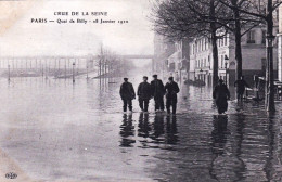 75 - PARIS - Crue De La Seine 1910 -   Quai De Billy - Überschwemmung 1910