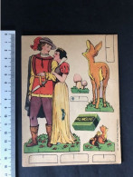 Carte à Découper - Découpage Blanche Neige Swowwhite Sneeuwwitje Card 11 Reclame PALMOLIVE Savon Soap Zeep Walt Disney - Altri & Non Classificati