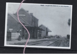 PHOTO NAAST SOIGNIES GARE STATIE STATION   HAINAUT   REPRO - Soignies
