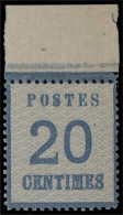 *  6  20c. Bleu. HdeF. SUP. - Altri & Non Classificati