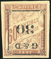 *  13a  Timbres-Taxe. 30 S/60c. Surcharge Renversée. SUP. - Altri & Non Classificati