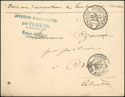 Obl.  0  Lettre Frappée Du CàD Rond TONKIN -CORPS EXPEDITIONNAIRE Du 2 - Sonstige & Ohne Zuordnung