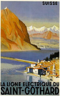 SUISSE URI GOTTHARD  SBB CFF REPRO - Otto Baumberger 1935 - Biregg Luzern No 1325 - NEUVE Pas Circulé - Andermatt