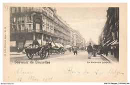 APKP12-0857-BELGIQUE - BRUXELLES - Souvenir De Bruxelles - Le Boulevard Anspach - Avenues, Boulevards