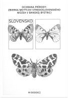 Delcampe - Slovakia - 2025 - Nature Protection - Butterflies In Banská Bystrica Museum - Souvenir Sheet PROOF (blackprint) - Covers & Documents