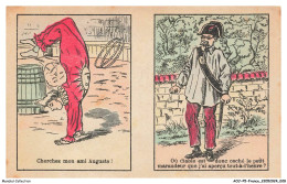 AOJP5-0272-A-SYSTEME - CHERCHEZ MON AMI AUGUSTE - OU DIABLE EST DONC CACHE LE PETIT MARAUDEUR QUE J'AI APERCU - Dreh- Und Zugkarten