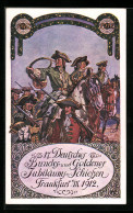 Künstler-AK Frankfurt A. M., 17. Deutsches Bundes- U. Goldenes Jubiläums-Schiessen 1912, Historischer Festzug - Caccia