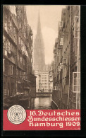 AK Hamburg, Partie Beim Steckelhörn, St. Nicolai, 16. Deutsches Bundesschiessen 1909, Schützenverein - Caccia