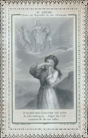 Bn21 Antico Santino Merlettato-holy Card Via Crucis - Imágenes Religiosas