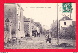 F-36-Badecon-01A117  La Route D'Aigurande, Petite Animation, Cpa - Sonstige & Ohne Zuordnung