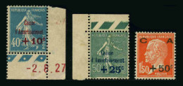 FRANCE - YT 246 à 248 ** - SERIE COMPLETE DE 3 TIMBRES NEUFS ** - Ungebraucht