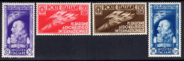 SALONE AERONAUTICO SASS 384-7 MLH* SERIE COMPLETA NUOVA CON PIENA GOMMA ORIGINALE OTTIMA CENTRATURA E MOLTO FRESCA FIRMA - Ongebruikt