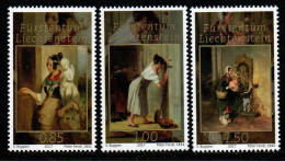 Liechtenstein 2017 - Mi.Nr. 1855 - 1857 - Postfrisch MNH - Gemälde Paintings Peter Fendi - Modern