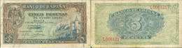 8476 ESPAÑA 1940 ESPAÑA 5 Pesetas 1940 - Autres & Non Classés