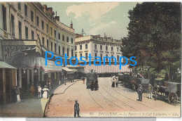 247679 FRANCE TOULOUSE THE SQUARE & COFFEE LAFAYETTE & TRAMWAY POSTAL POSTCARD - Otros & Sin Clasificación