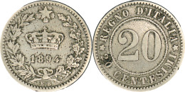 Italie - 1894 - 20 CENTESIMI - Umberto 1er - Berlin (K B) - 26-351 - 1878-1900 : Umberto I