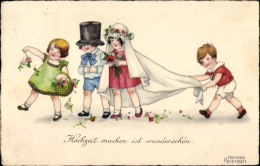 Artiste CPA Petersen, Hannes, Hochzeit Machen Ist Wunderschön, Kinder - Other & Unclassified