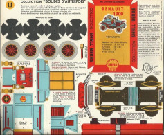 Collection Shell Berre "BOLIDE D'AUTREFOIS" N° 11 -  Maquettes Carton Avec Notice De Montage Incluse - Renault 1900 - Kartonmodellbau  / Lasercut