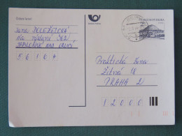 Czech Republic 1994 Stationery Postcard Hora Rip Mountain Sent Locally - Briefe U. Dokumente