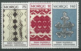 Norwegen 1973 Kunsthandwerk Aus Lappland 668/70 Postfrisch - Unused Stamps