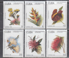 Cuba 1993 - Flowers, Mi-Nr. 3693/98, MNH** - Ungebraucht