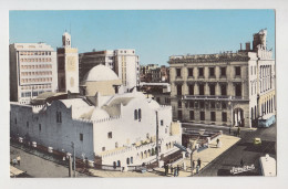 Algiers Jamaa El Jedid Mosque View, Buildings, Architecture, Vintage Photo Postcard RPPc (23032) - Islam