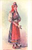 A846 Greek Traditional Costumes Woman Peasant Of Epirus Ethnic Folk Postcard - Other & Unclassified