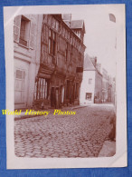 Photo Ancienne Début XXe - GALLARDON - Maison Ancienne - 1901 - Eure Et Loir Patrimoine Architecture Pavé - Lugares