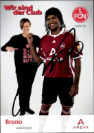 Autogrammkarte Fußballer Breno Und Birgitt, 1. FC Nürnberg, Autogramm - Authographs