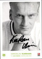 Autogrammkarte Fußballer Miroslav Karhan, VfL Wolfsburg, Autogramm - Authographs