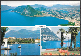 Lugano, Ticino, Multiview, Unused - Lugano