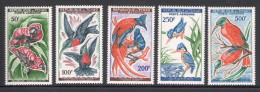1961-63 Tchad Repubblica - Catalogo Yvert Posta Aerea N. 2-6 - Uccelli - 5 Valori - MNH** - Other & Unclassified