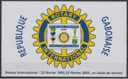 Gabon Gabun 2005 Mi. Bl. 128 Rotary International Un Siècle De Service Block Bloc RARE ! - Rotary, Lions Club