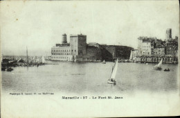 CPA Marseille Le Fort St Jean - Vieux Port, Saint Victor, Le Panier