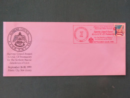 USA 1999 Special Masonic Station Cancel On Cover - Freemasonry - Flag - Briefe U. Dokumente