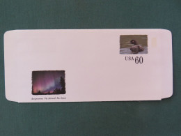 USA 1996 Unused Aerogramme - 60c - Bird Duck Aurora Borealis Minnesota National Park Lake - Briefe U. Dokumente