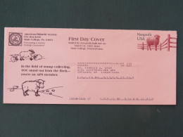 USA 1995 FDC Stationery Nonprofit Cover - Sheep - Briefe U. Dokumente