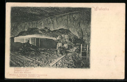 AK Wieliczka, Bergmänner Bei Der Rast - Mines