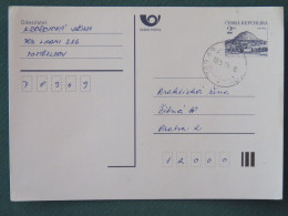 Czech Republic 1994 Stationery Postcard Hora Rip Mountain Sent Locally - Brieven En Documenten