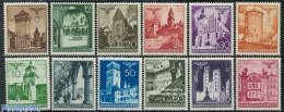 Germany, General Government 1940 Buildings 12v, Mint NH, Religion - Churches, Temples, Mosques, Synagogues - Art - Cas.. - Churches & Cathedrals