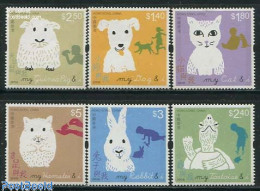 Hong Kong 2013 My Pet And I 6v, Mint NH, Nature - Animals (others & Mixed) - Cats - Dogs - Rabbits / Hares - Turtles - Unused Stamps